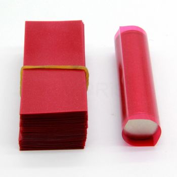 PVC Shrink Tube for 18650 Li-ion Battery Transparent Red